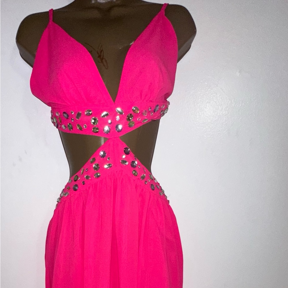 Embellished Cut-Out dress